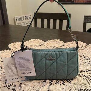 Coach nolita green denim bag